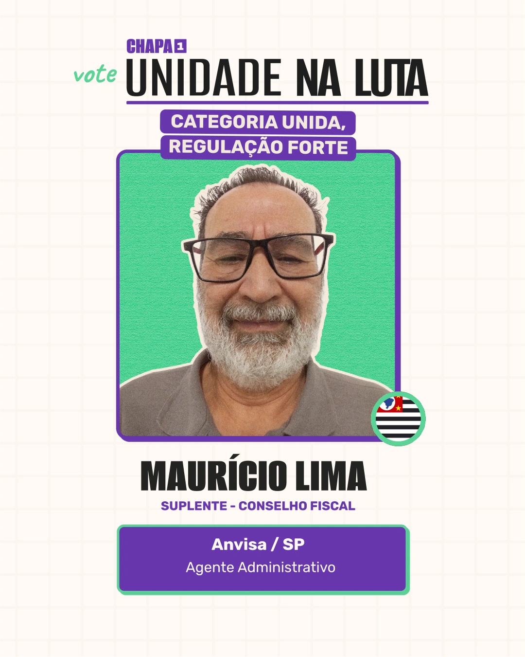 Card de Maurício Lima, Suplente - Conselho Fiscal